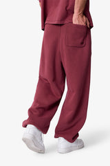 Cinch Sweatpants - Washed Maroon