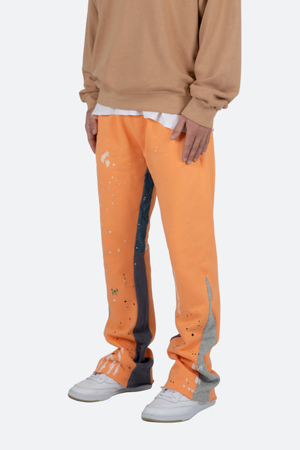Pantalon de survêtement contrasté Bootcut II - Orange