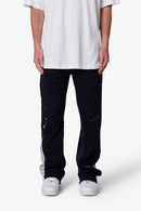 Pantalon de survêtement bootcut contrasté - Noir
