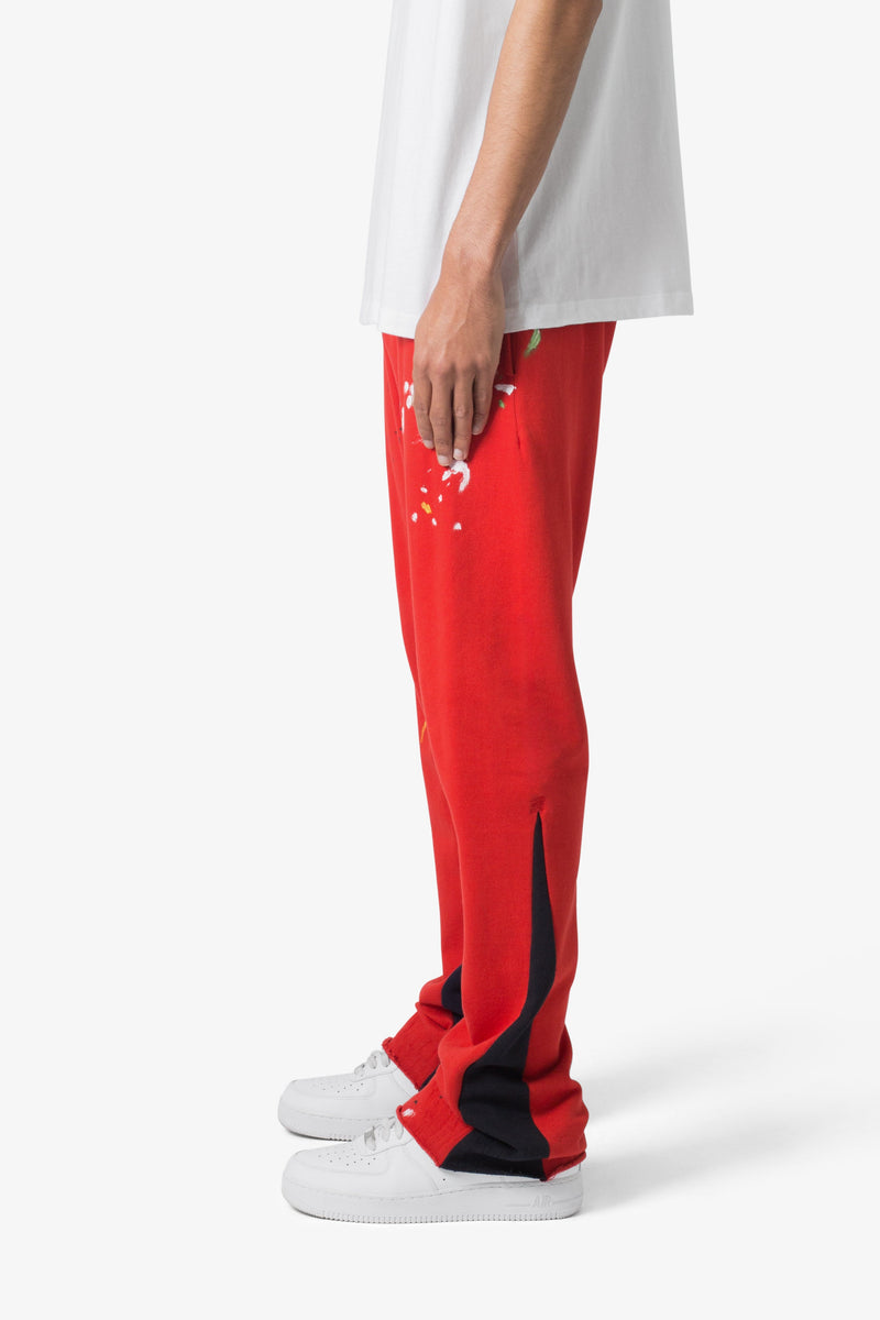 Red Monogram Jogging Pants In Technical Cotton In Rouge