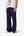 Contrast Kick Flare Sweatpants - Navy