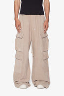 Pantalones cargo dobles de pana Rave - Caqui