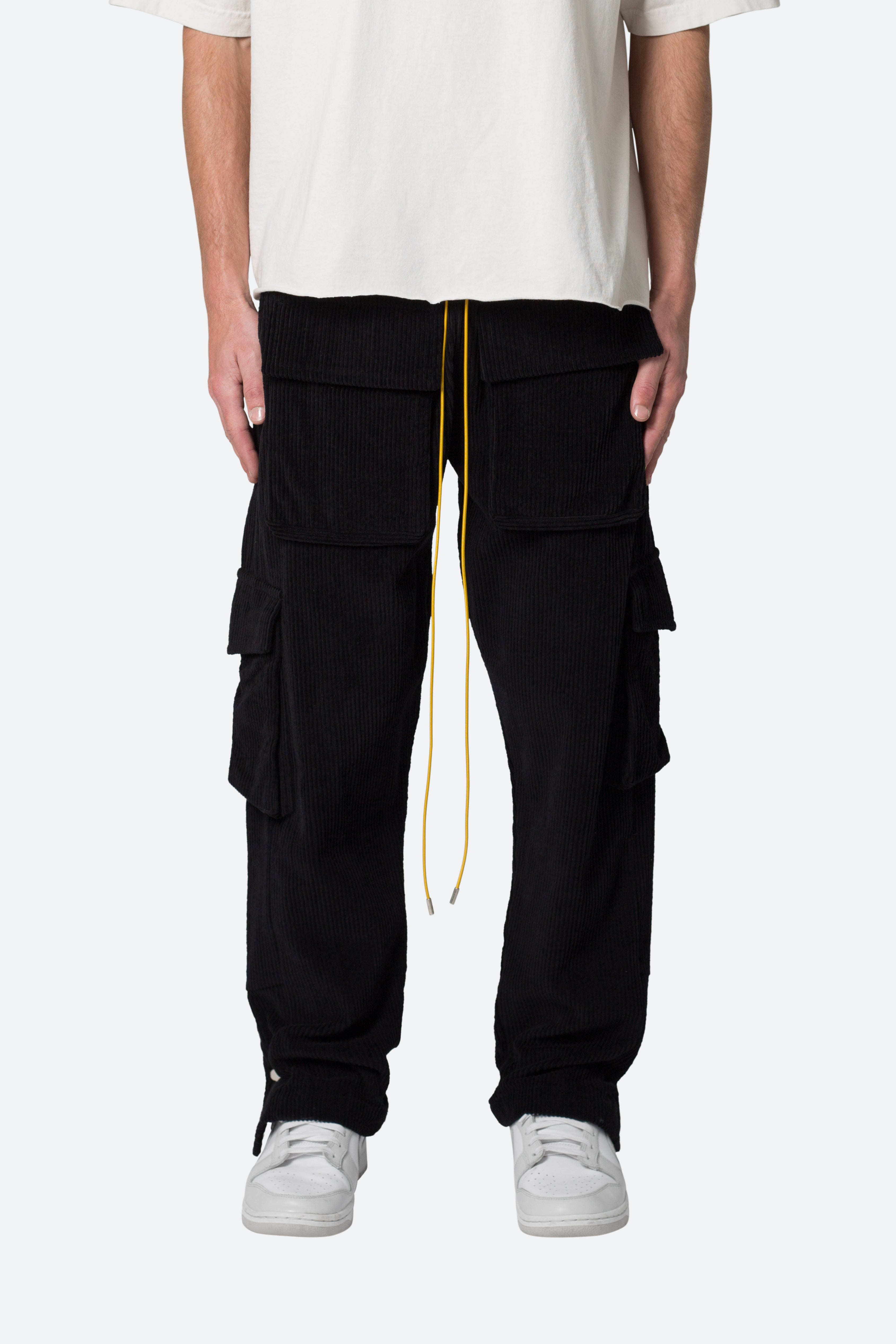 Tricot Side Stripe Pants Black mnml shop now