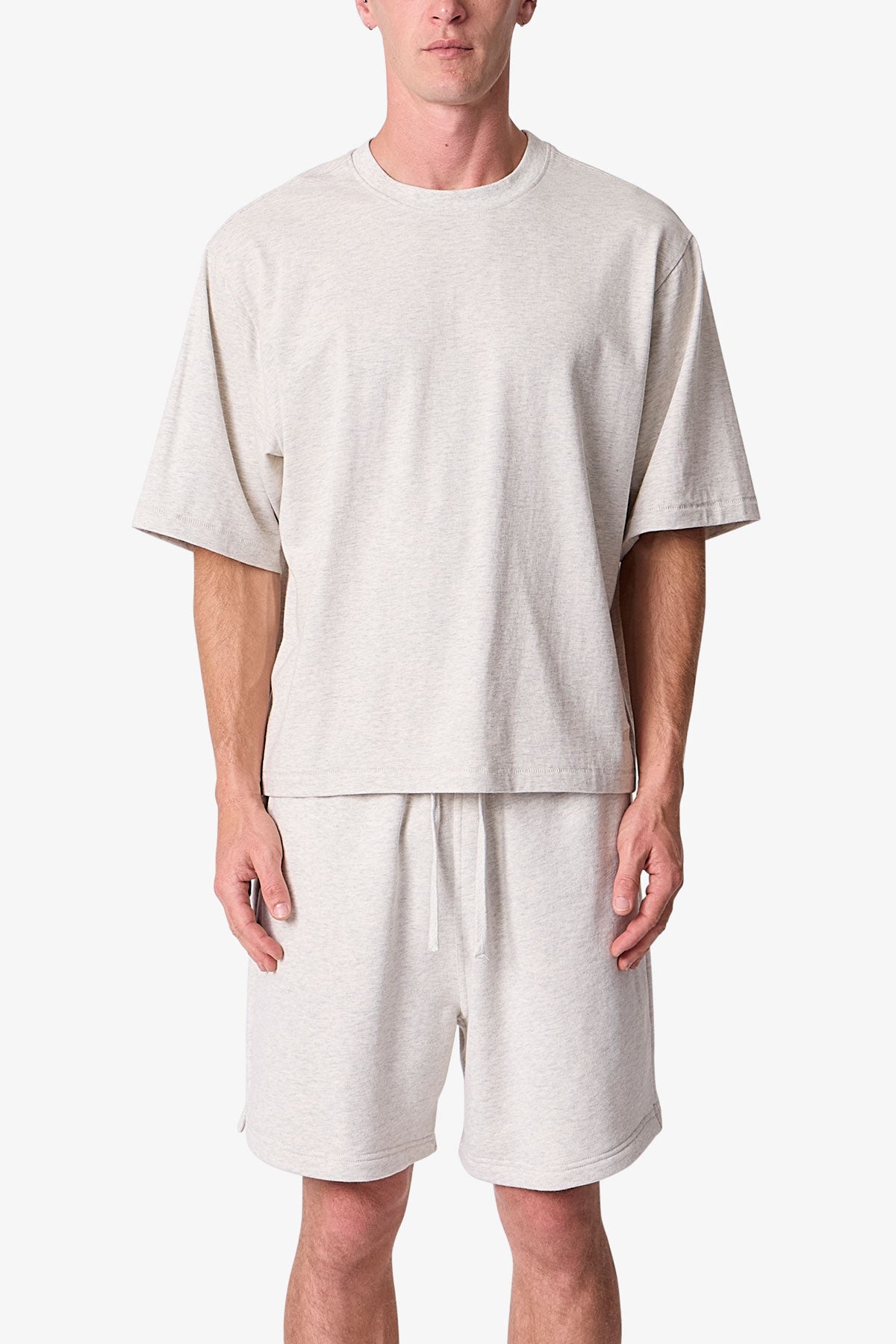 Cropped Tee - Oatmeal | mnml