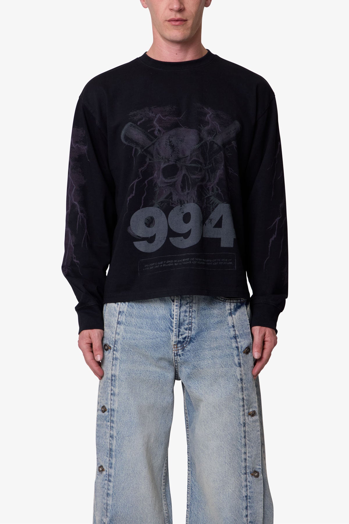 Washed LA L/S Tee - Black | mnml