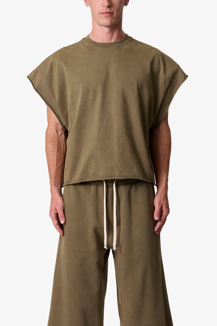 Cut Off Tee - Olive