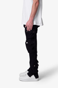 D152 Cargo Straight Denim - Black