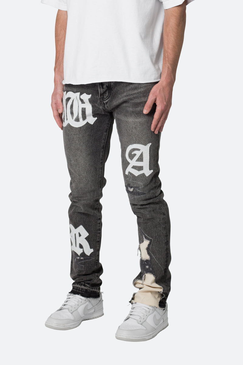 D198 War Denim - Black/White, mnml