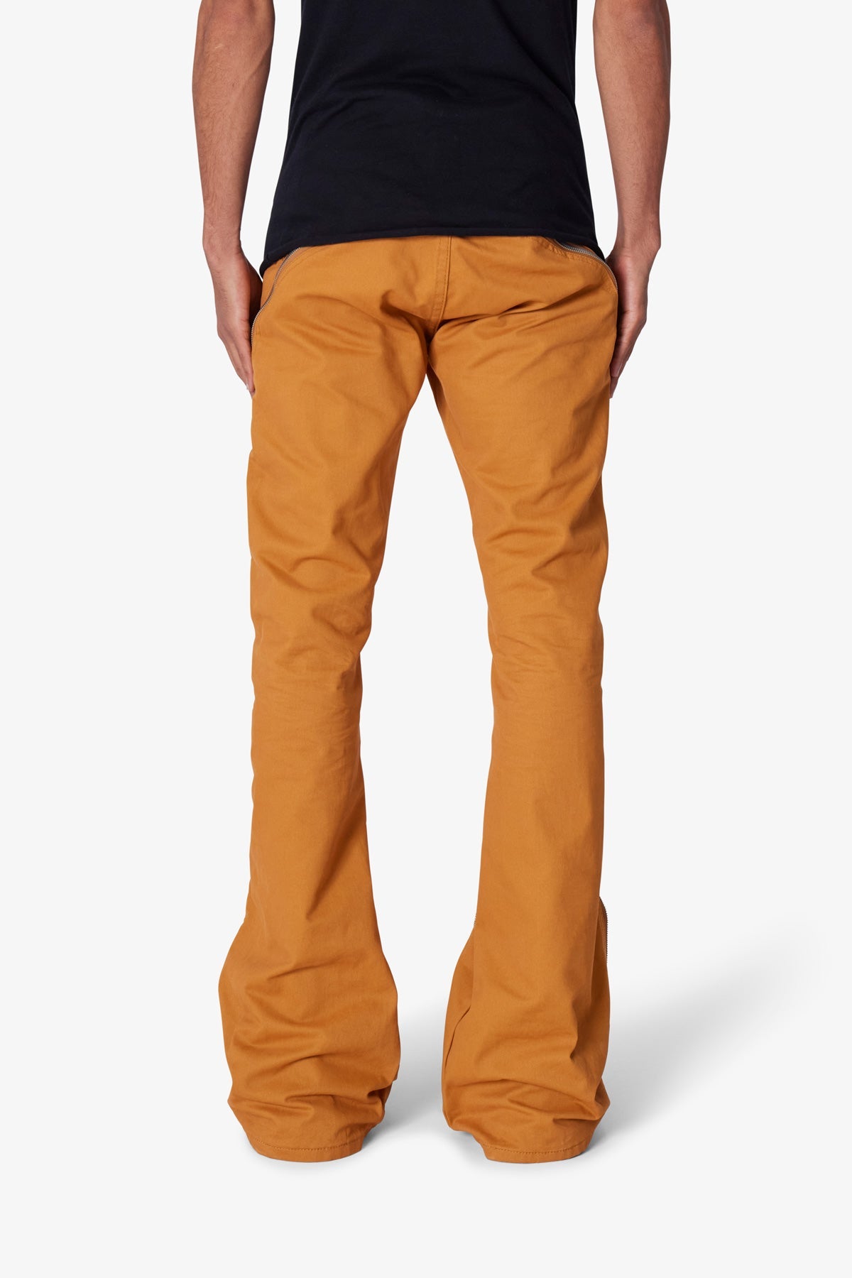 いいネット通販 - 全国送料無料でお届けします Flare Zipper D519 Denim now shop | mnml | Orange - パンツ