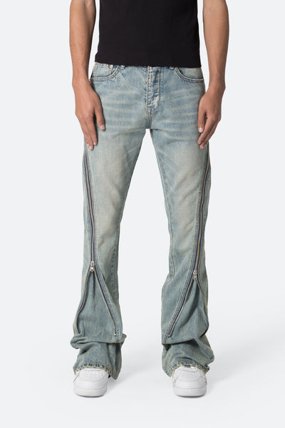 D519-Zipper-Flare-Denim-