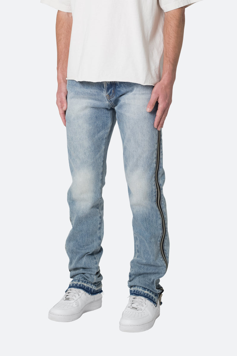 D558 Straight Stripe Denim Blue Mnml Shop Now