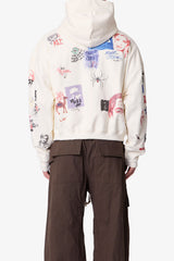 DTLA Doodle Zip Up Hoodie - Off White