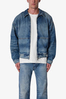 Veste de travail en denim - Bleu vintage