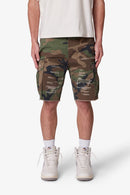 Short cargo effet usé - Camouflage