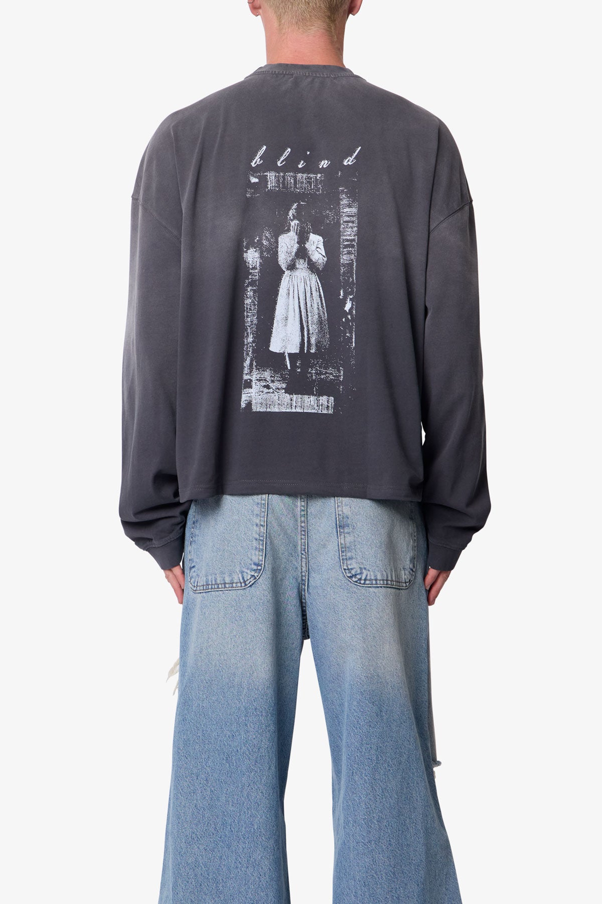 アイドル CDL  Wash L/S Tee Doorway L/S Tee - Washed Black | mnml