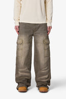 Pantalon cargo à genoux renforcés - Olive