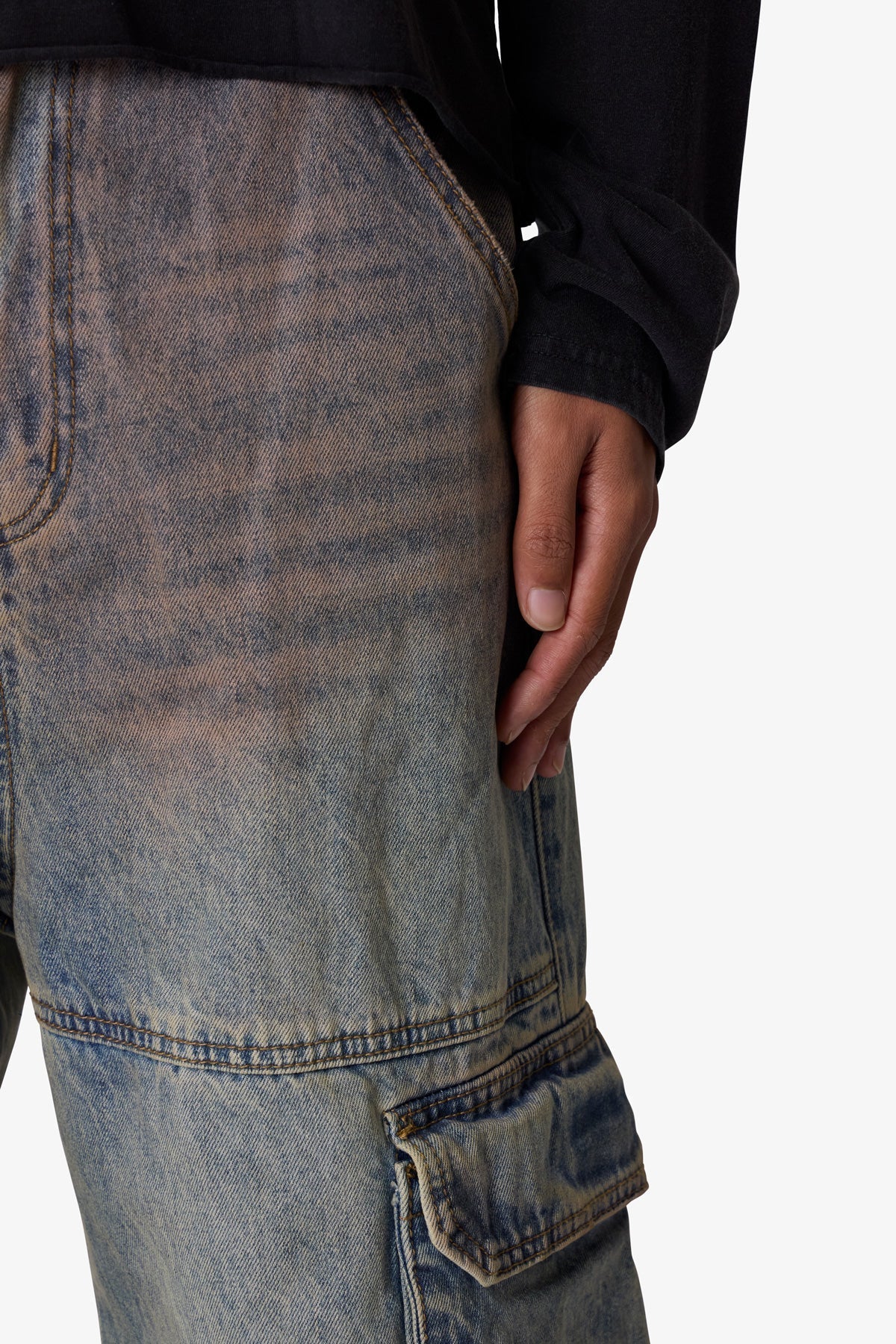 Dune Double Cargo Denim - Blue/Red | mnml | shop now Dune Double Cargo Denim - Blue/Red | mnml | shop now
