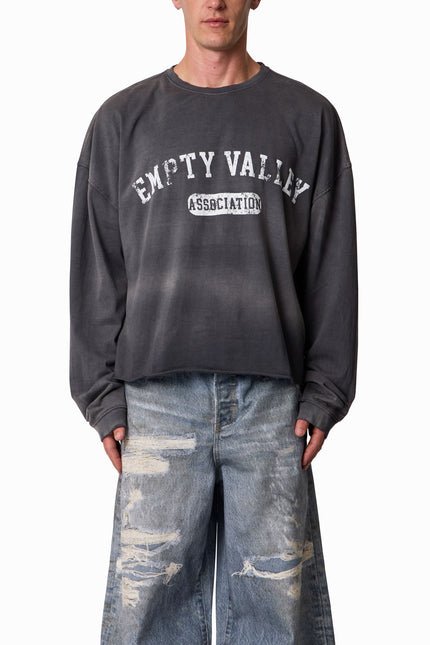 Empty Valley L/S Tee - Washed Black