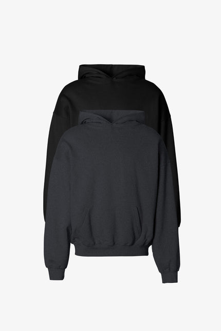 Every Day Hoodie 2 Pack - Black/Washed Black