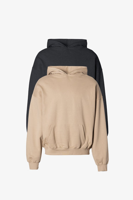 Every Day Hoodie 2 Pack - Earth/Washed Black