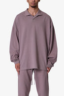 Polo manches longues Every Day - Mauve