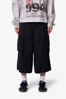 Extra Long Cargo Shorts - Black