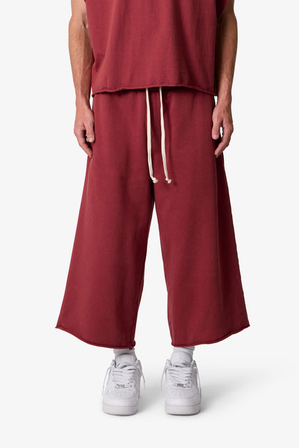 Extra Long Sweatshorts - Maroon