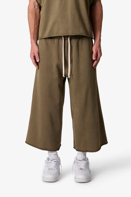 Extra Long Sweatshorts - Olive