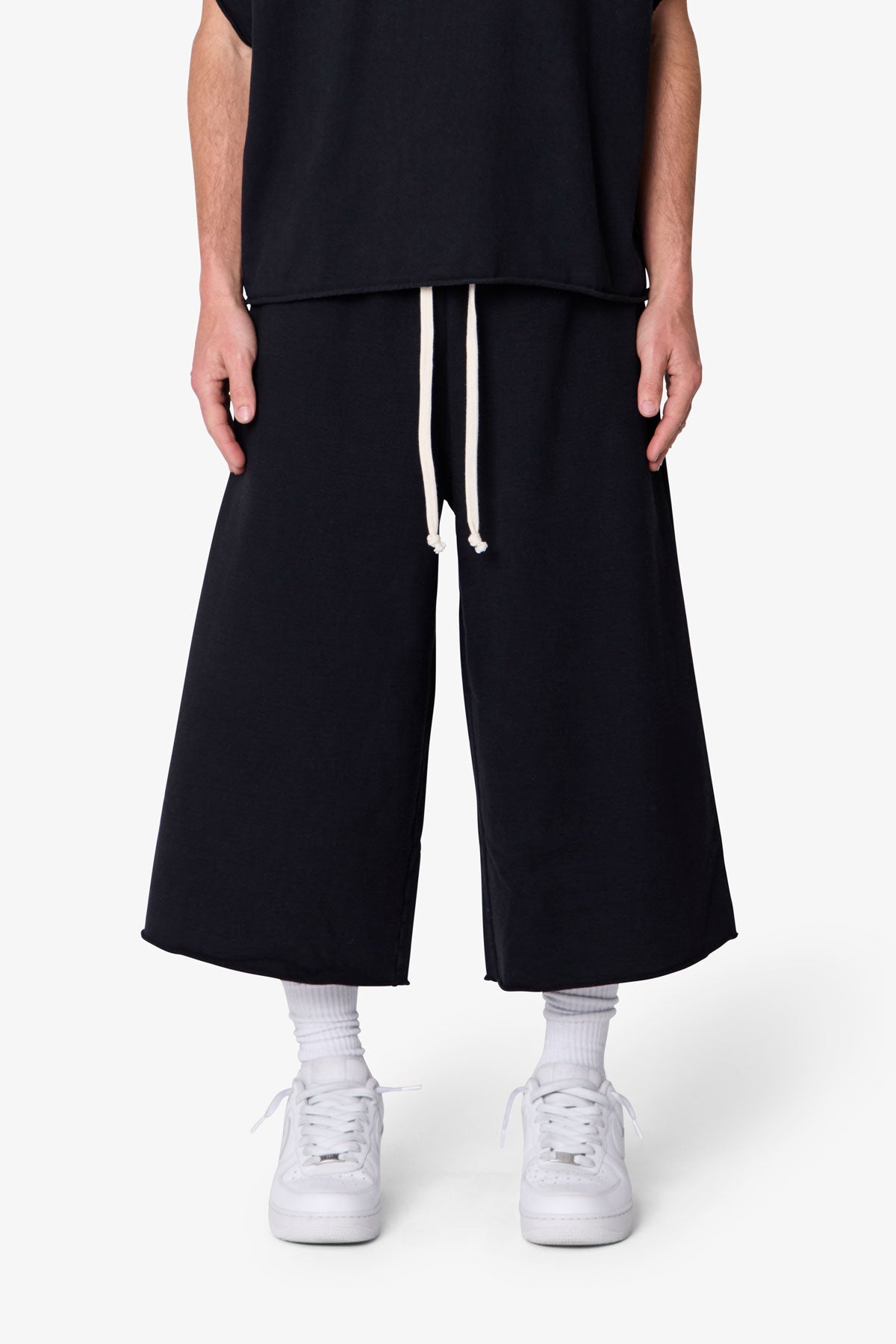 Extra Long Sweatshorts - Vintage Black | mnml