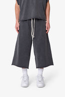 Extra Long Sweatshorts - Washed Black