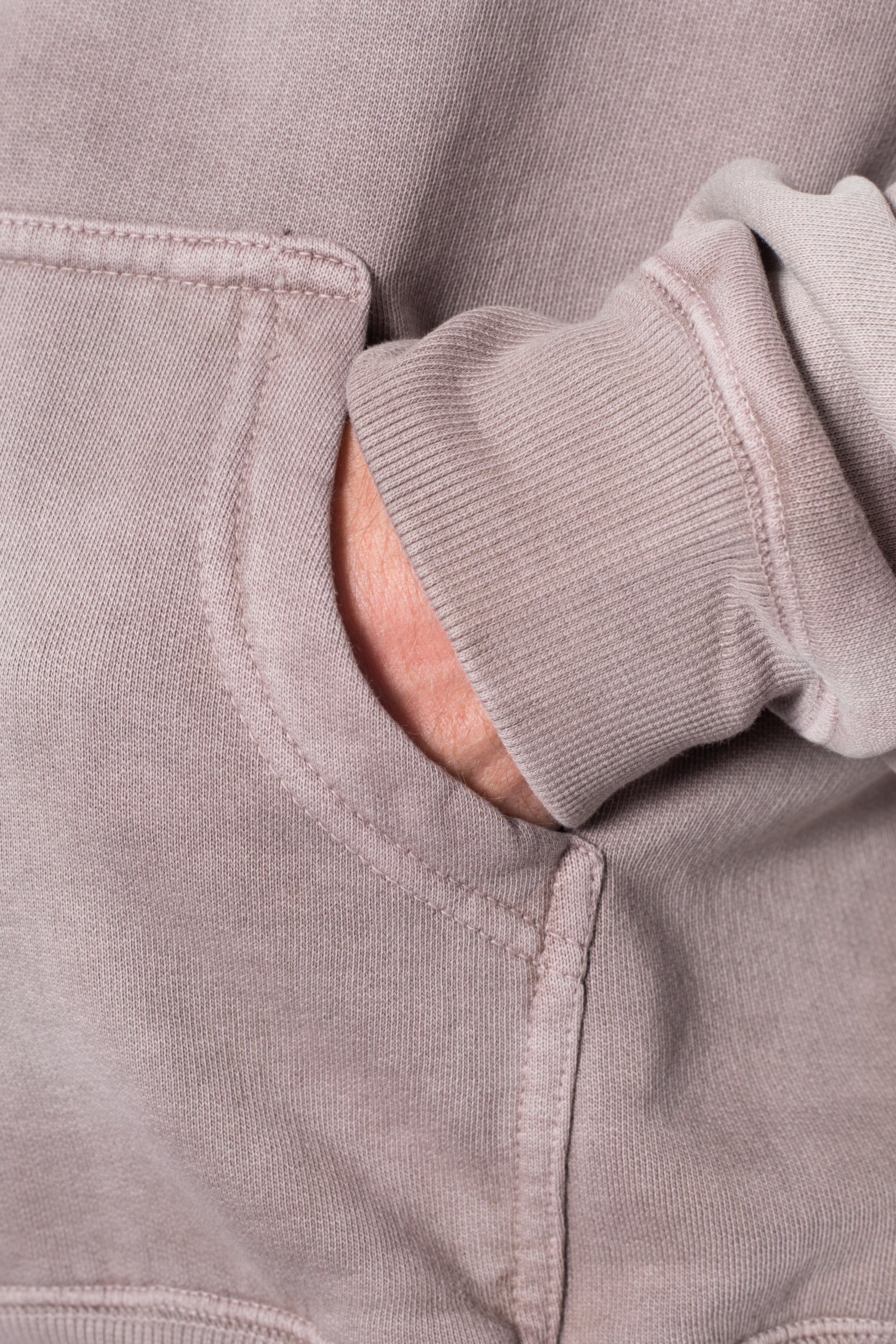 Faded Basic Zip Up Hoodie Hoodie - Washed Mauve | mnml Faded Basic Zip Up Hoodie Hoodie - Washed Mauve | mnml