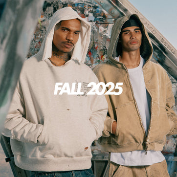 French Terry Double Layer Thermal L/S Tee - Washed Black