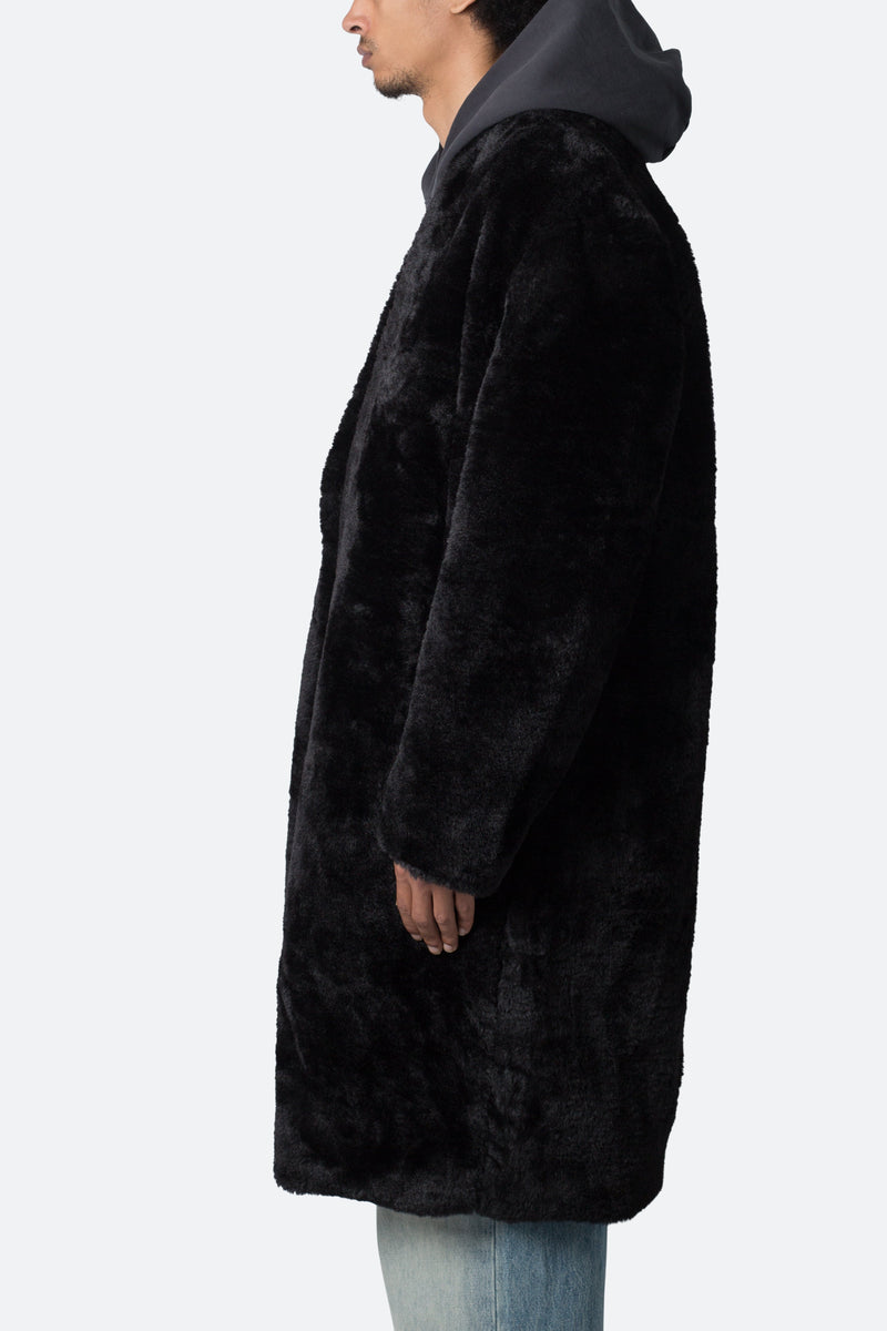 Faux Fur Coat - Black | mnml | shop now