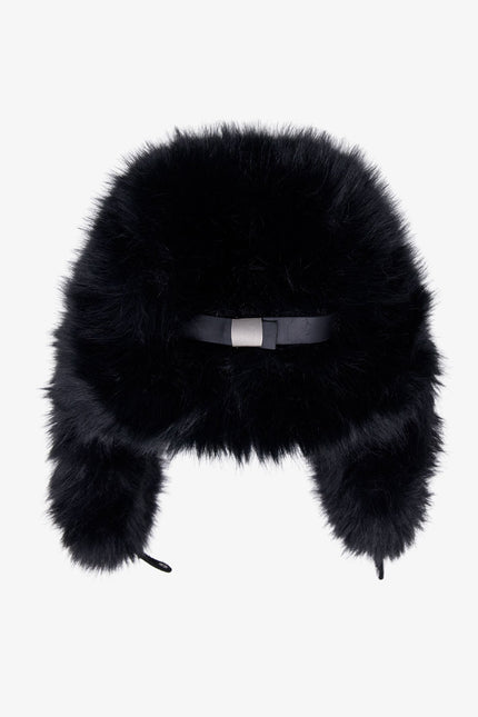 Faux Fur Hat - Black