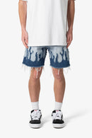Short en jean Flame - Bleu