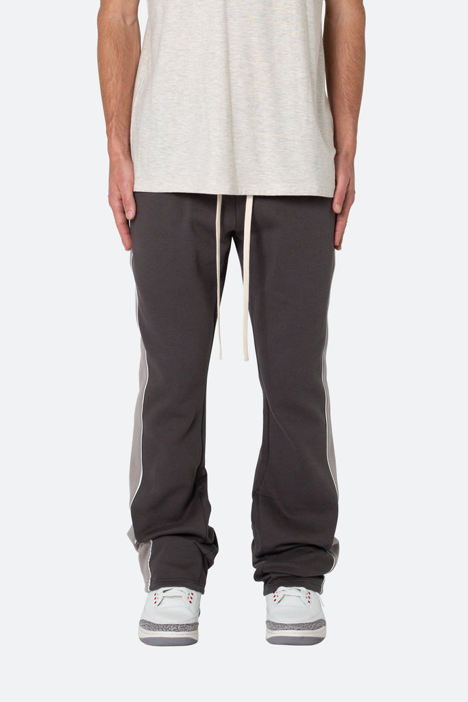 Flared Panel Track Pants - Grey | mnml | shop now