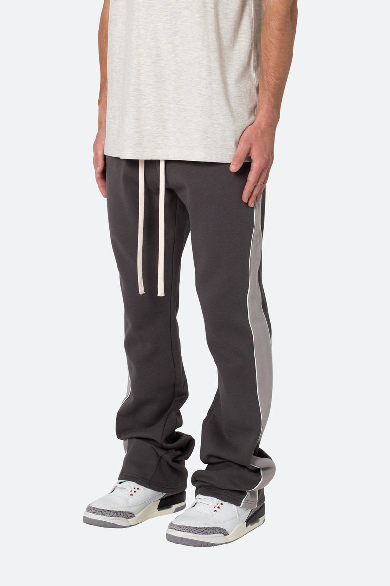 Flared Panel Track Pants - Grey | mnml | shop now