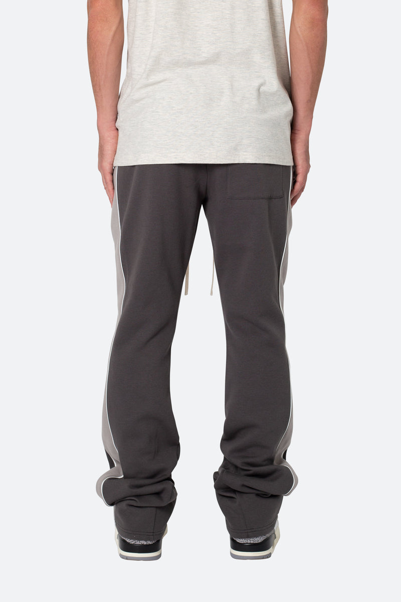 Flared Panel Track Pants - Grey | mnml | shop now