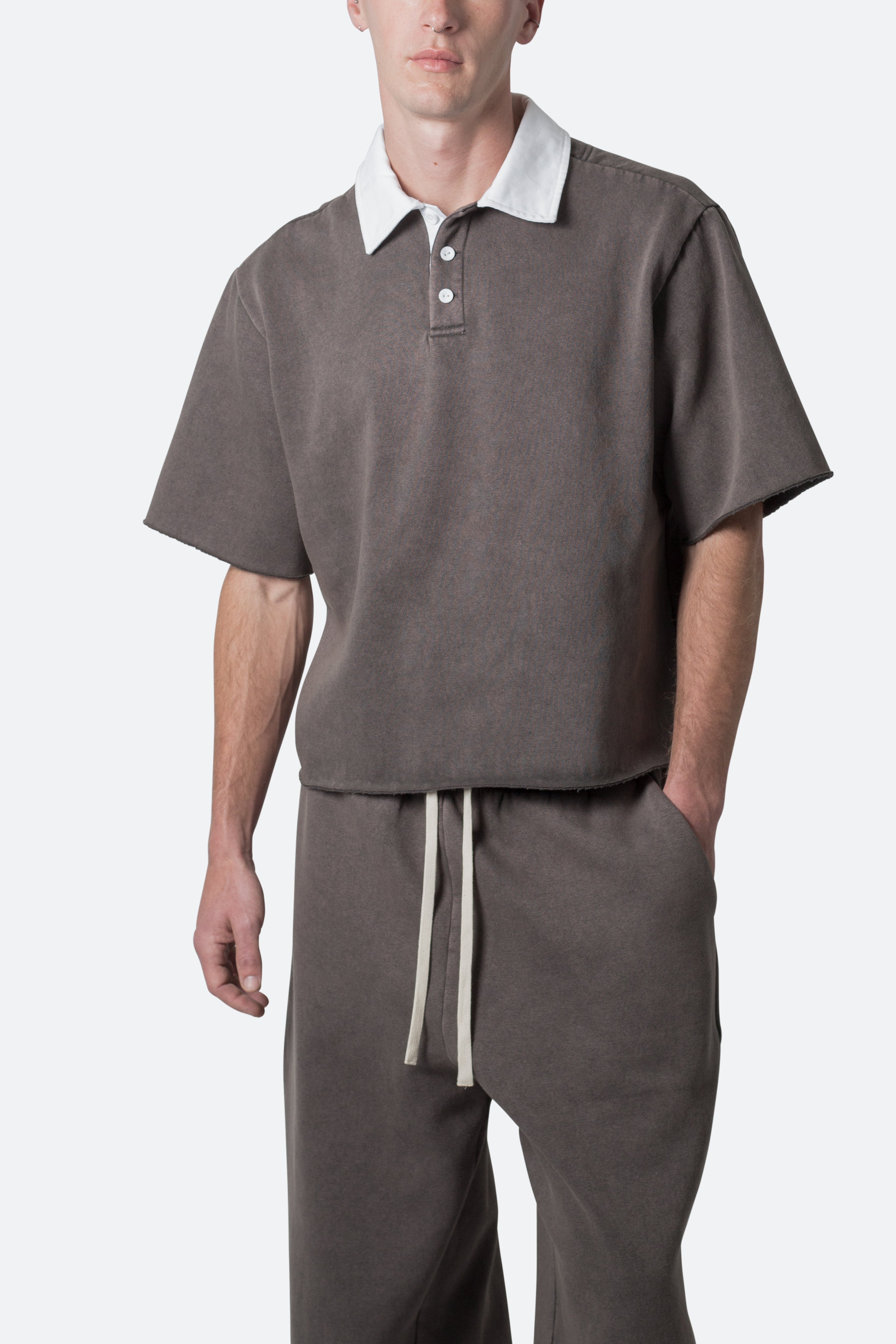 Fleece-Oversized-Polo-Shirt- 