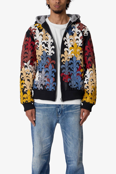 Fleur De Lis All Over Hoodie - Multi | mnml | shop now