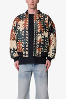 Chaqueta bomber con forma de flor de lis - Multicolor