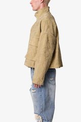 Flocked M65 Jacket - Tan