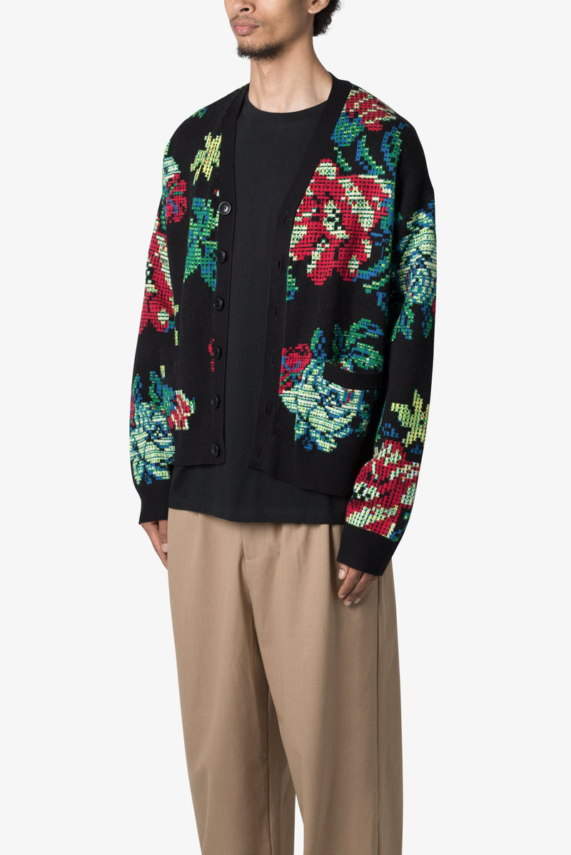 Floral Knit Cardigan - Multi