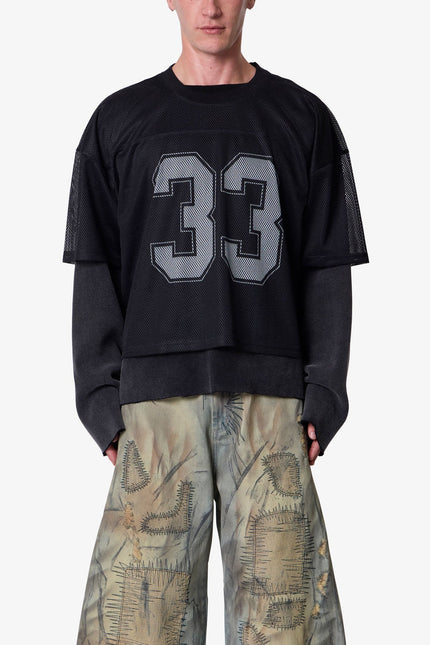 Football Mesh Jersey - Black