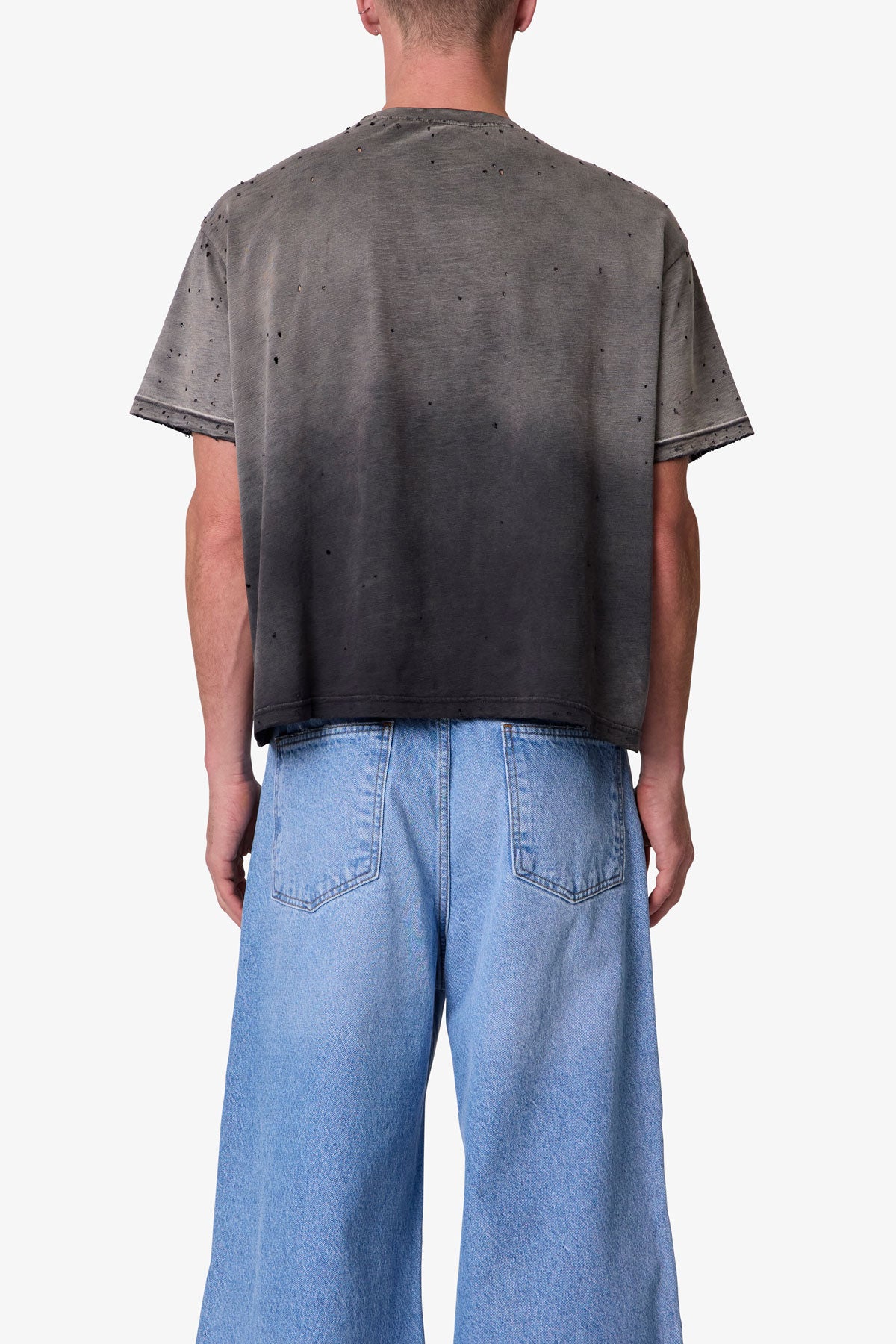 Fractured Tee - Washed Black | mnml