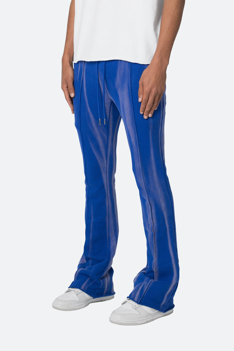 French Terry Flare Sweatpants - Blue, mnml