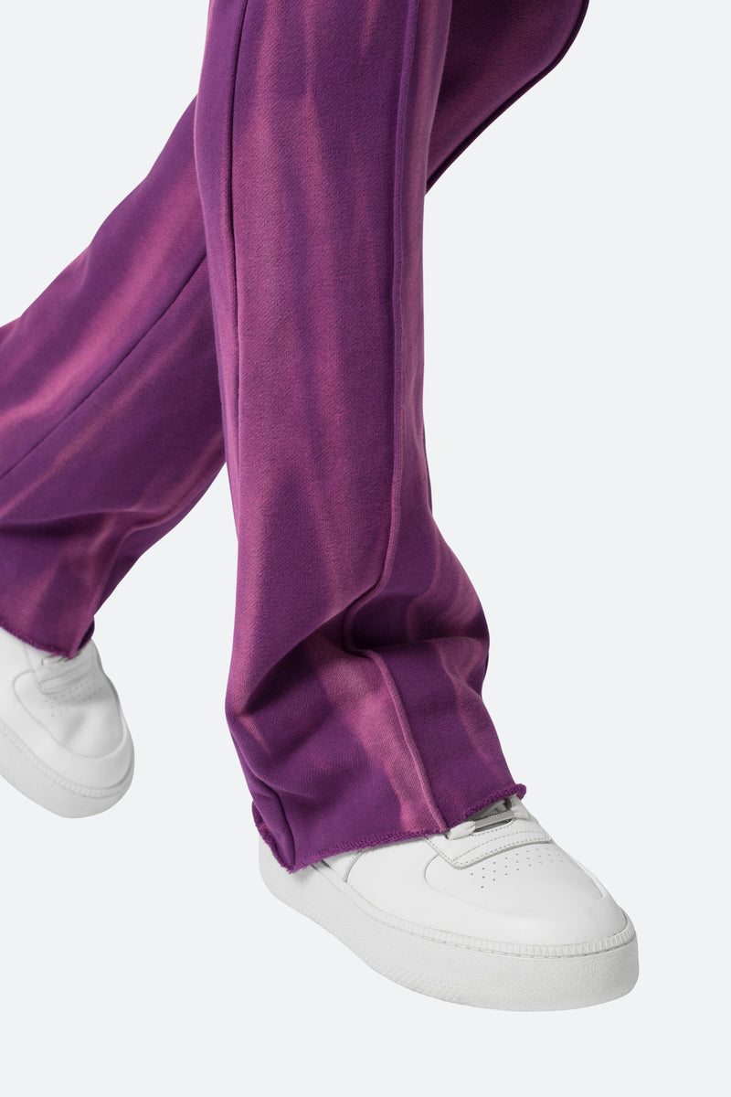 French Terry Flare Sweatpants - Purple, mnml