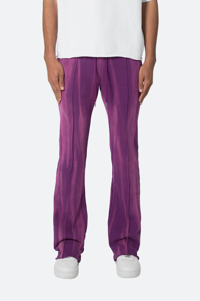 French Terry Flare Sweatpants - Purple | mnml | shop now