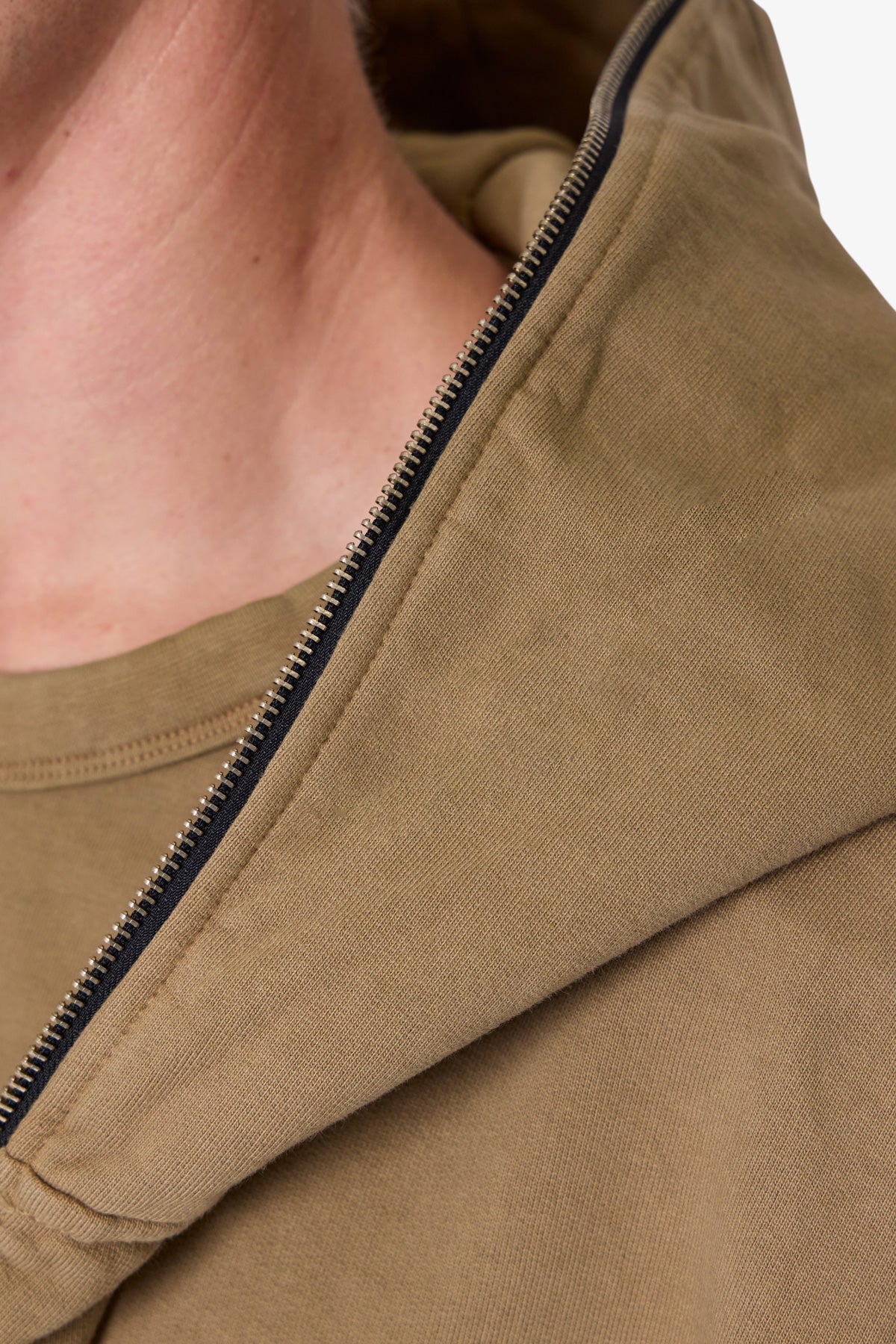 Full Zip Hoodie - Washed Earth | mnml | shop now Full Zip Hoodie - Washed Earth | mnml | shop now