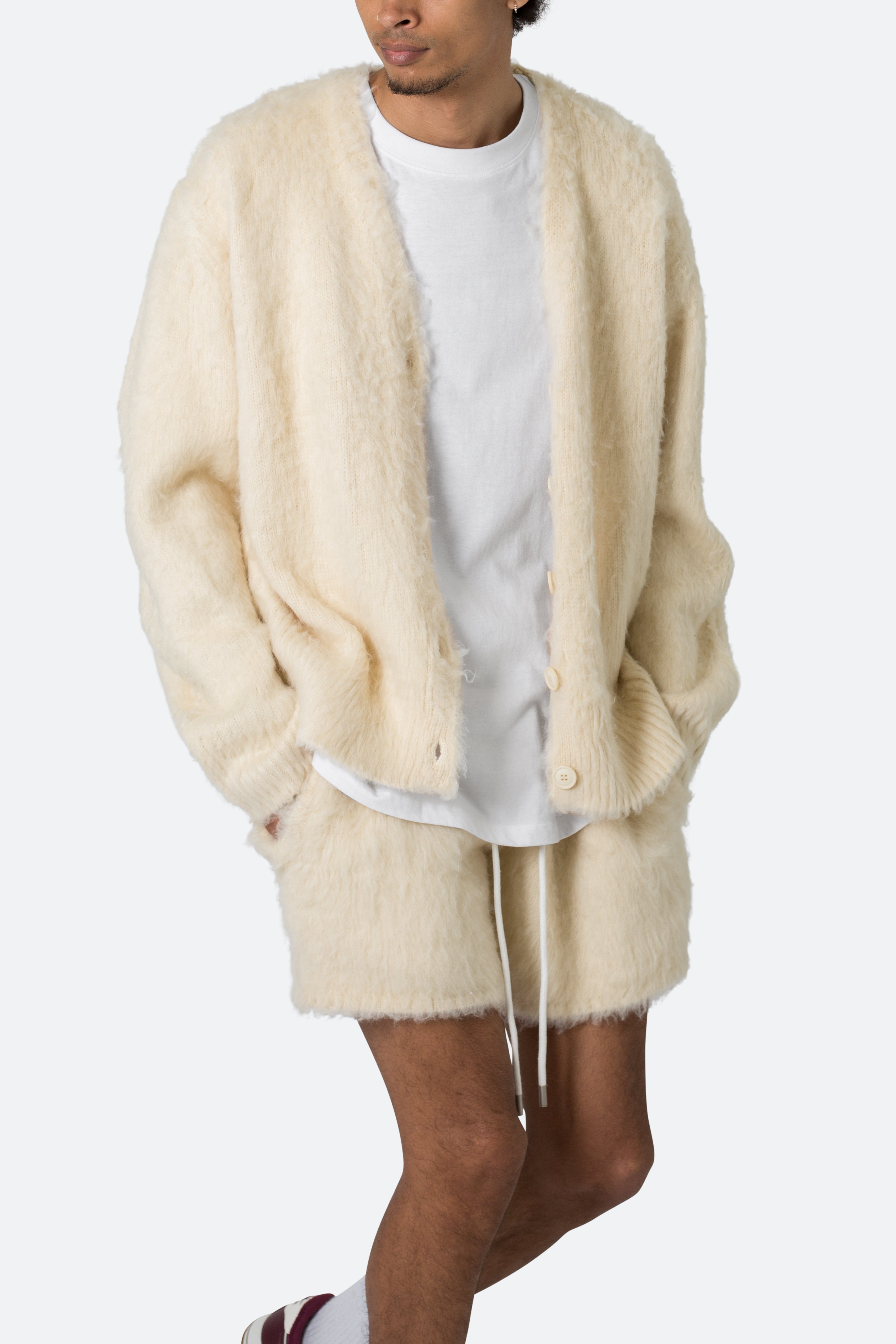 Off white fur sweater best sale